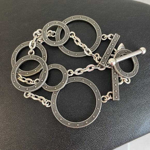 Brighton Townsend Hoop Double chain Bracelet - Picture 7 of 7